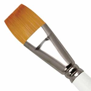 Royal Langnickel Soft-Grip Golden Taklon Brush - Short Handle, Glaze Wash 1"